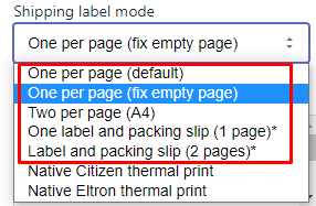 DPD and DPD Local UK native thermal printing