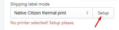 print setup button