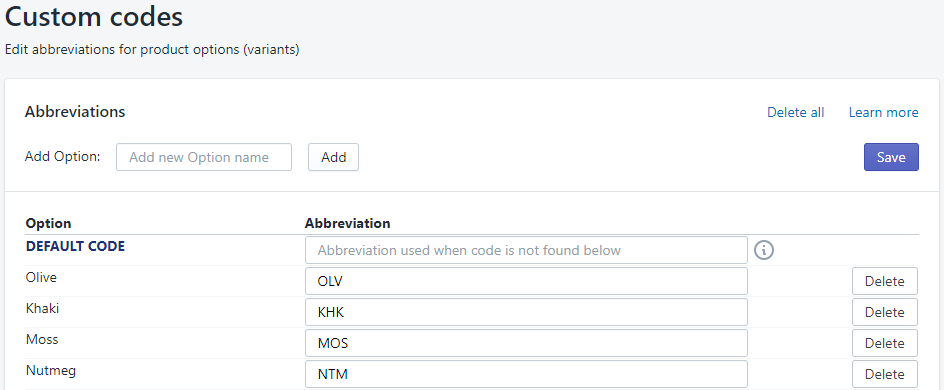 SKUGen - SKU Generator for Shopify  WebShopAssist
