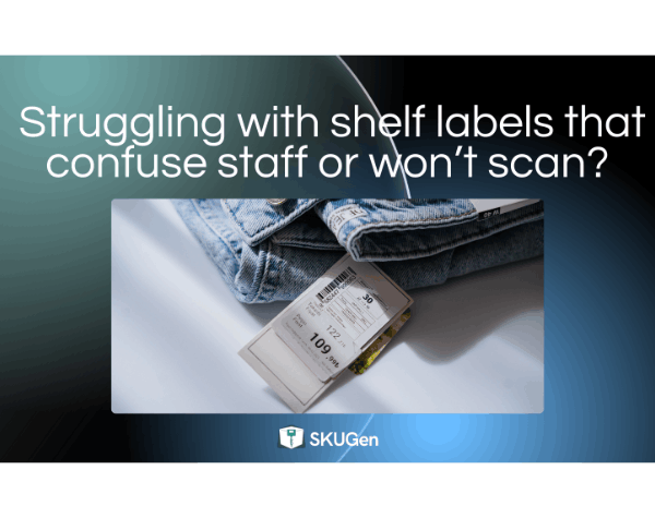 Ce conține o etichetă de raft din retail