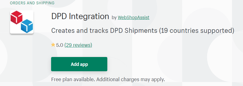 DPD UK app store installation